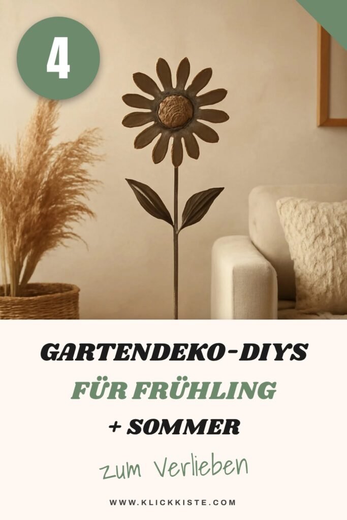 4 Gartendeko-DIYs für Frühling + Sommer