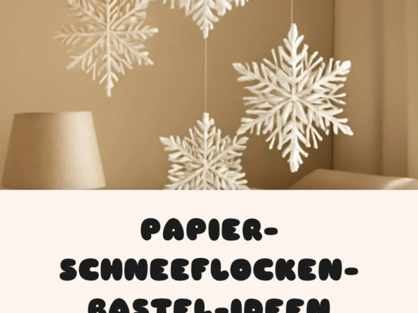 4 Papier-Schneeflocken-Bastel-Ideen für Winter