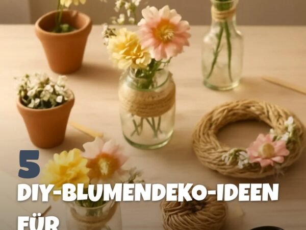 5 DIY-Blumendeko-Ideen für Sommerpartys