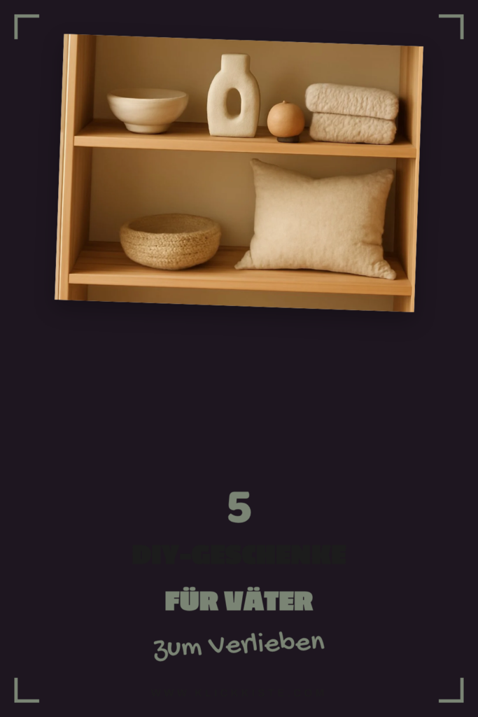 5 DIY-Geschenke für Väter — kreativ + persönlich