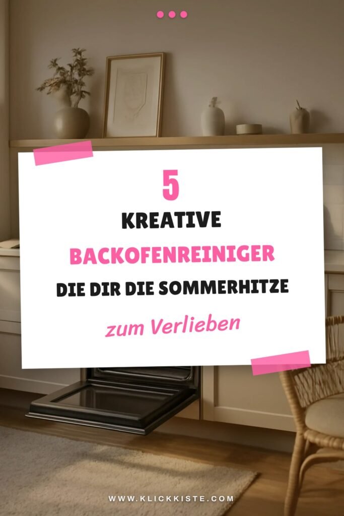 5 kreative Backofenreiniger die dir die Sommerhitze erleichtern