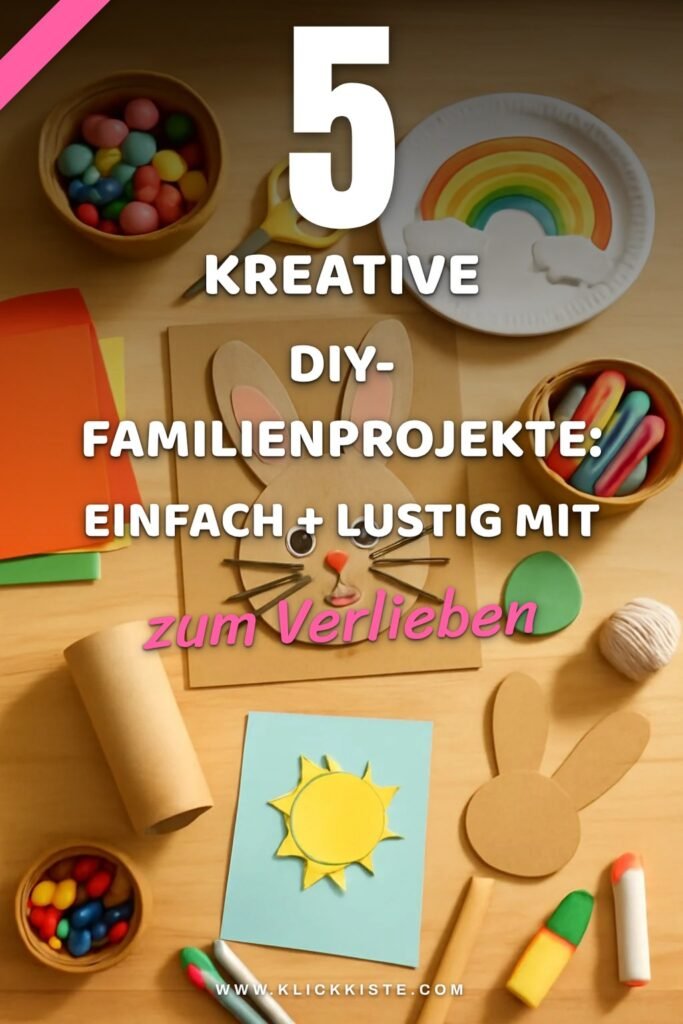 5 kreative DIY-Familienprojekte: Einfach + lustig mit Kindern