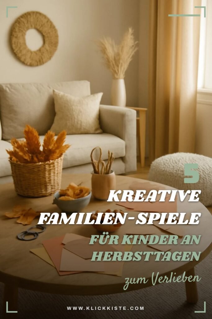 5 kreative Familien-Spiele für Kinder an Herbsttagen