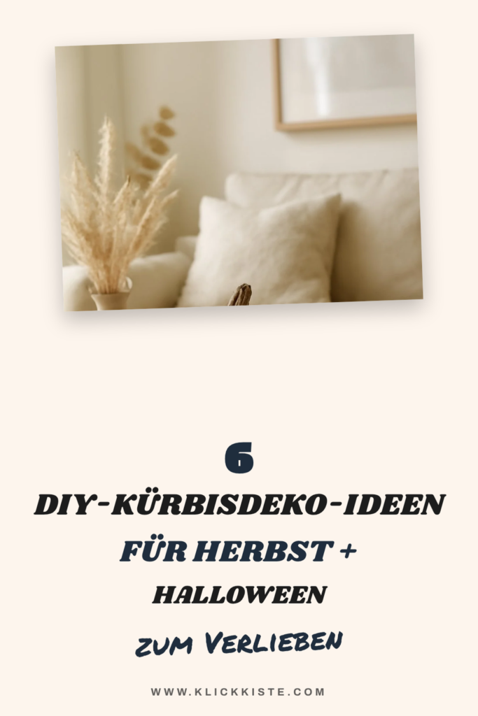 6 DIY-Kürbisdeko-Ideen für Herbst + Halloween