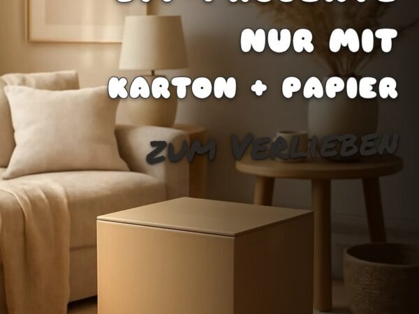 6 DIY-Projekte nur mit Karton + Papier — günstig + kreativ