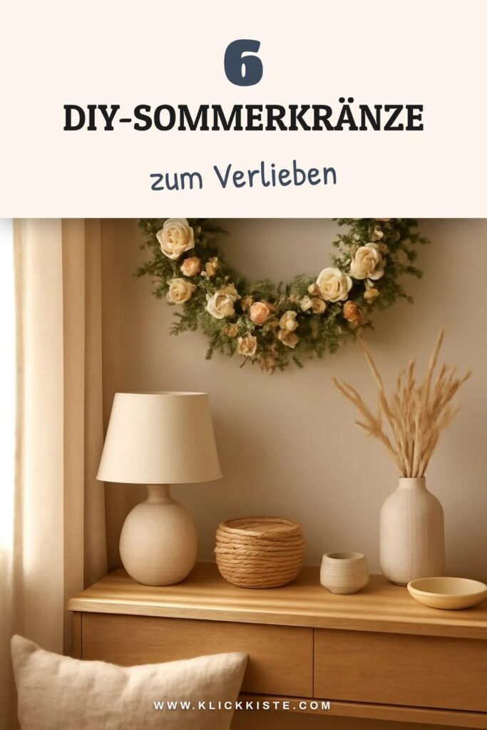 6 DIY-Sommerkränze — frisch + farbenfroh