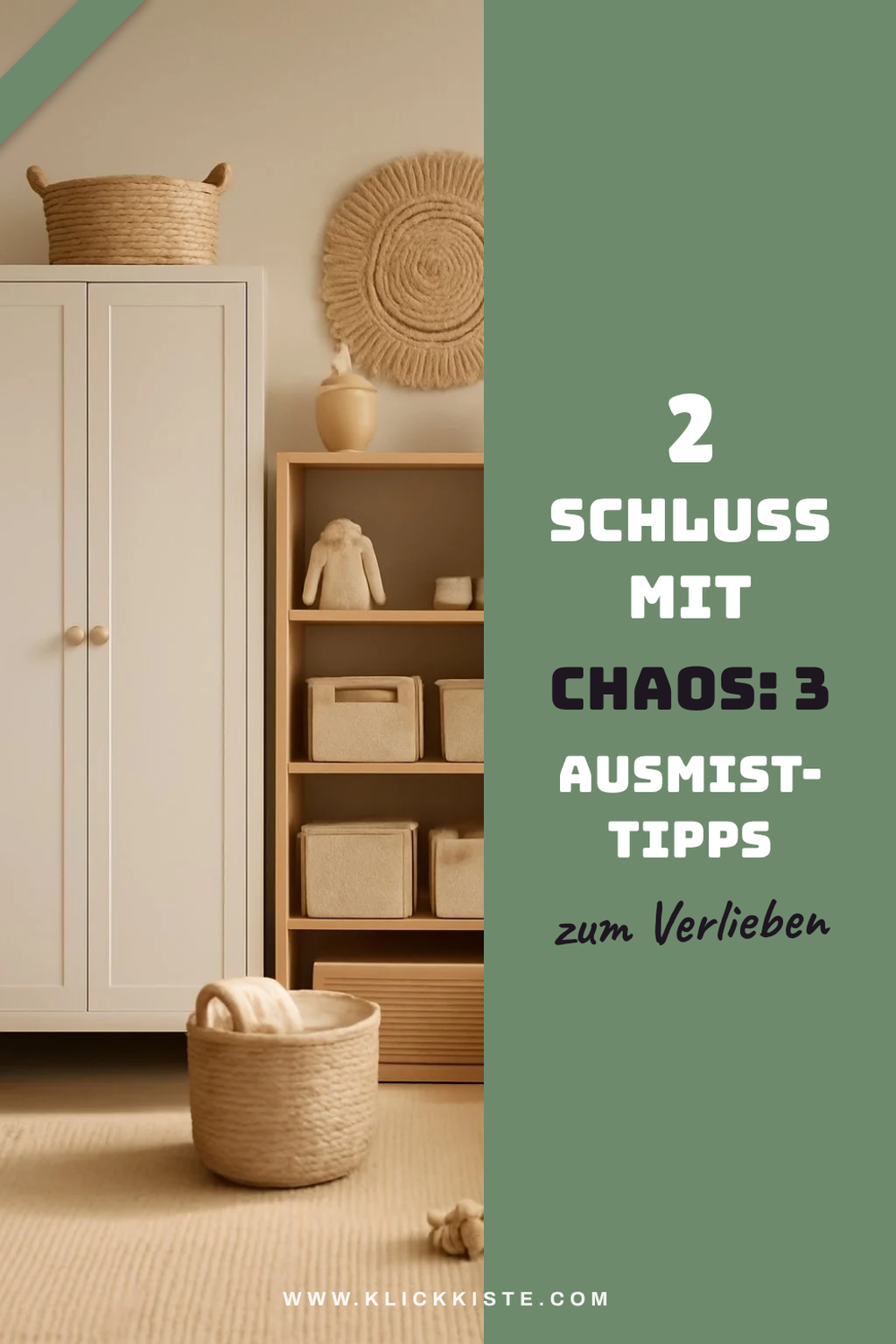 Regelmäßiges Ausmisten für mehr Ordnung