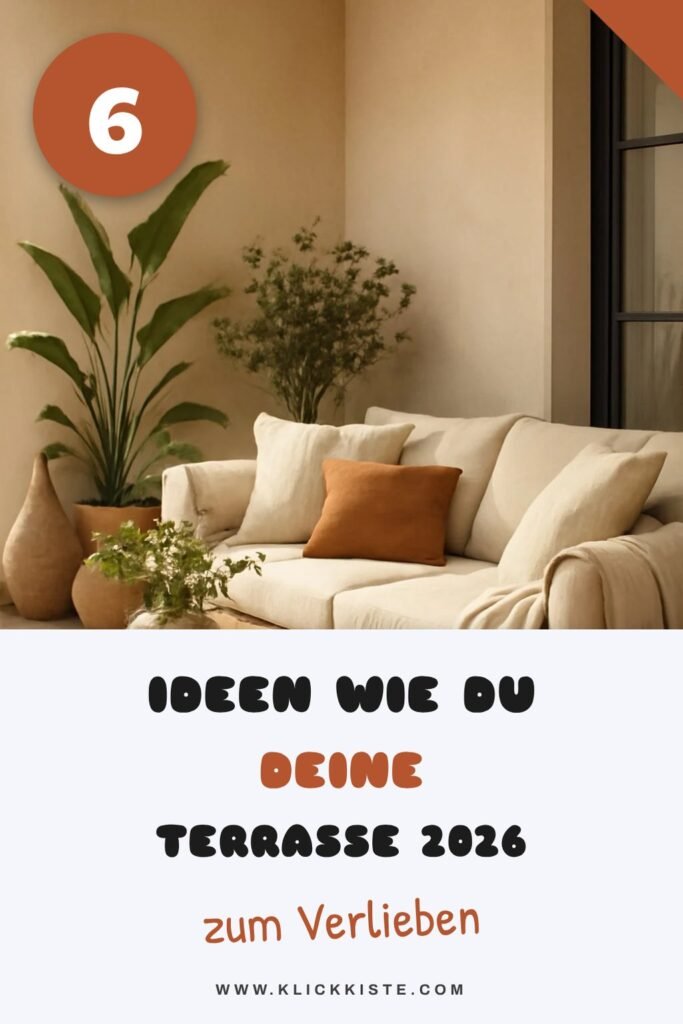 6 Ideen wie du deine Terrasse 2026 stilvoll + einladend machst