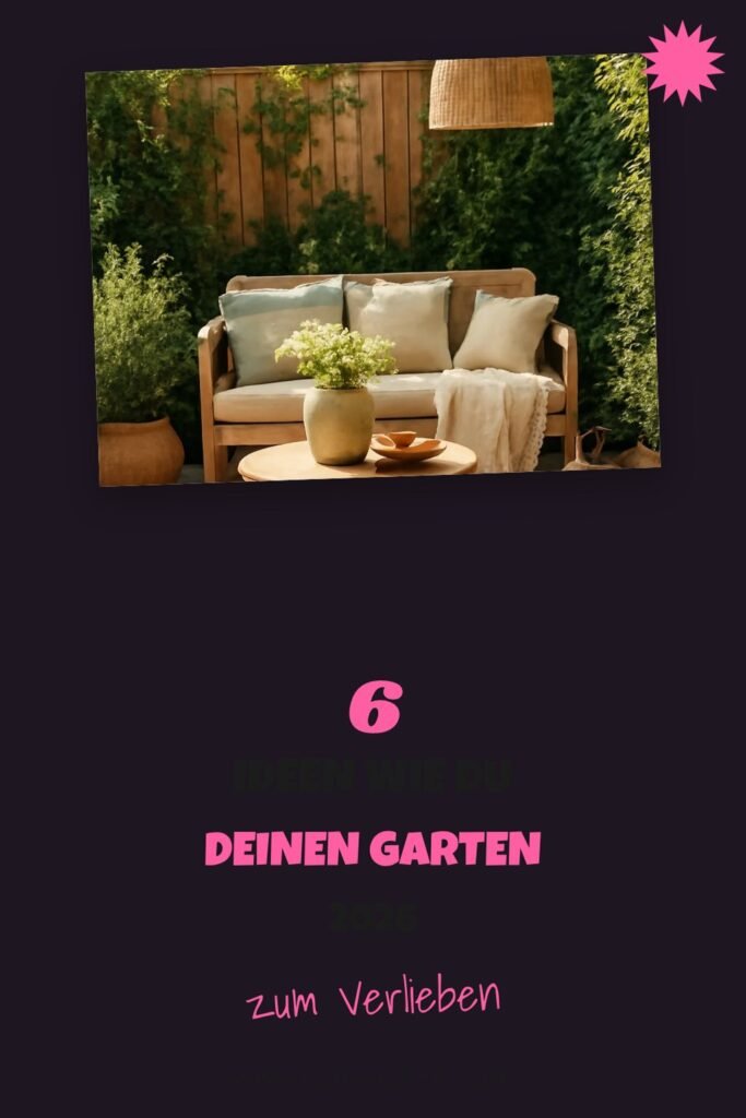 6 Ideen wie du deinen Garten 2026 zum Sommerparadies machst