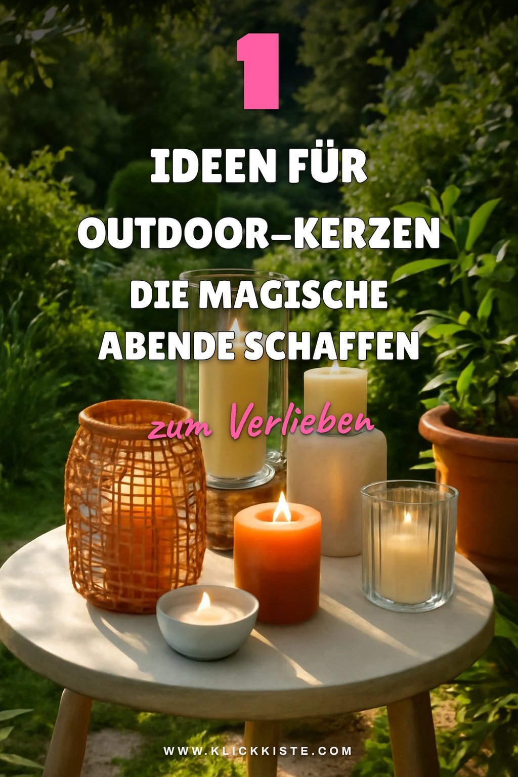6 kreative Ideen für Outdoor-Kerzen