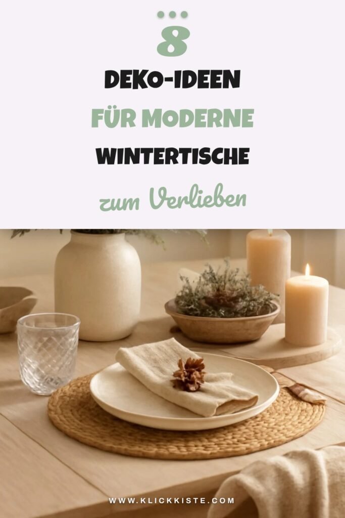 8 Deko-Ideen für moderne Wintertische
