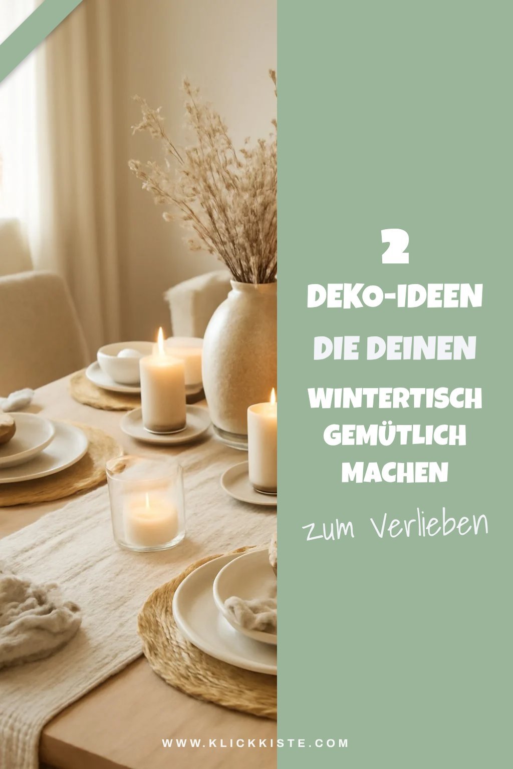 So verwandelst du deinen Wintertisch in eine Wohlfühloase
