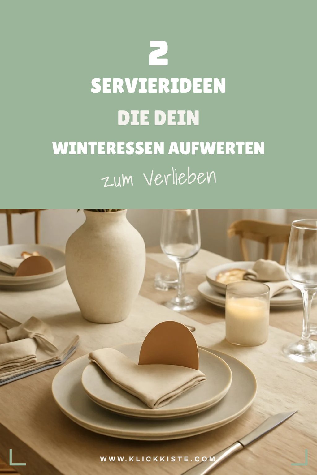 Besondere Servierideen für Wintergerichte