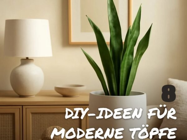 8 DIY-Ideen für moderne Töpfe + Pflanzgefäße