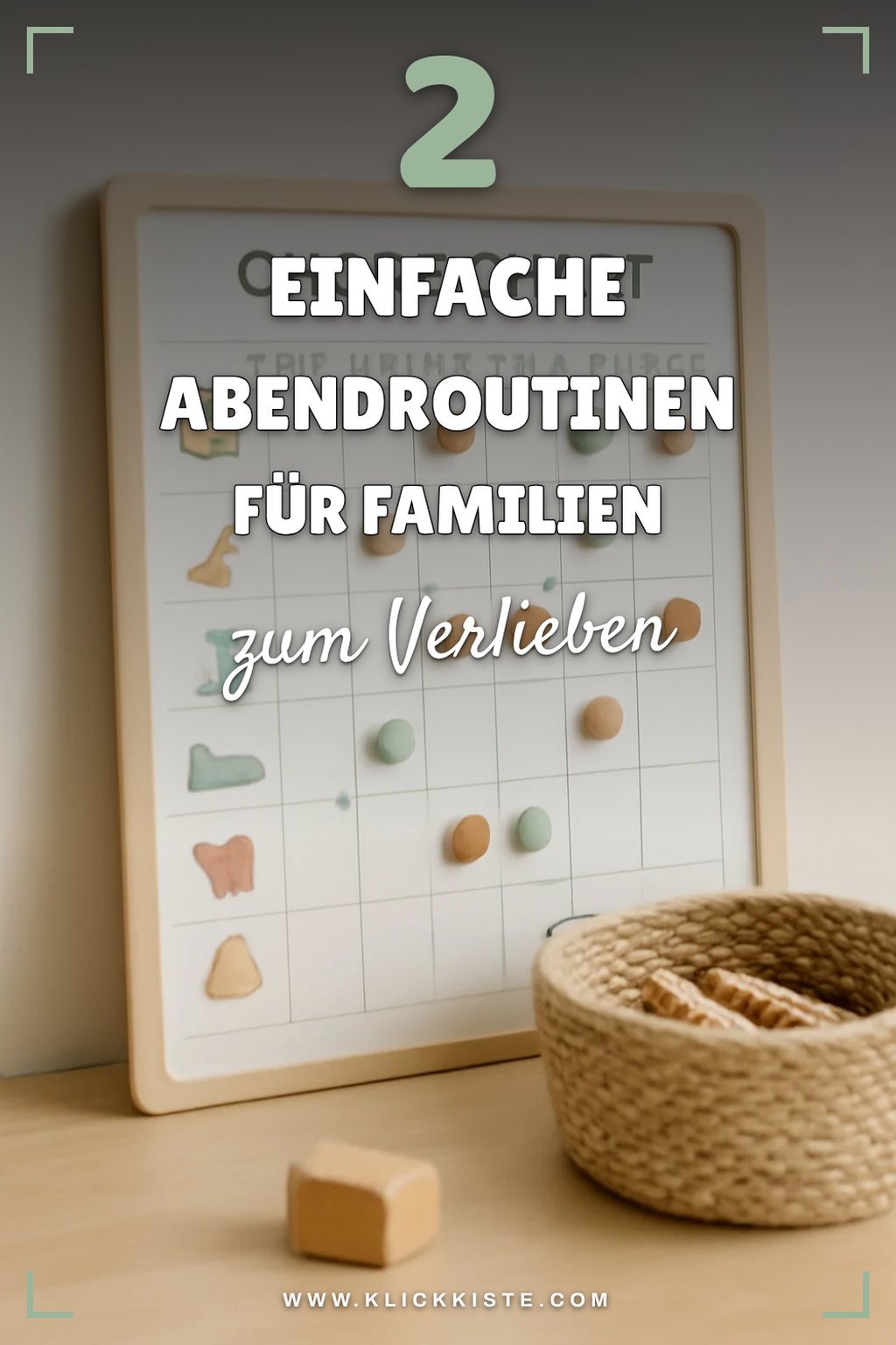 Routine für den Abend entspannen und organisieren