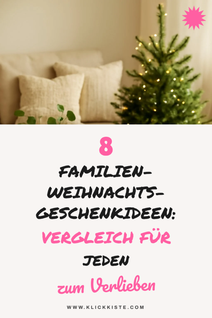 8 Familien-Weihnachts-Geschenkideen: Vergleich für jeden