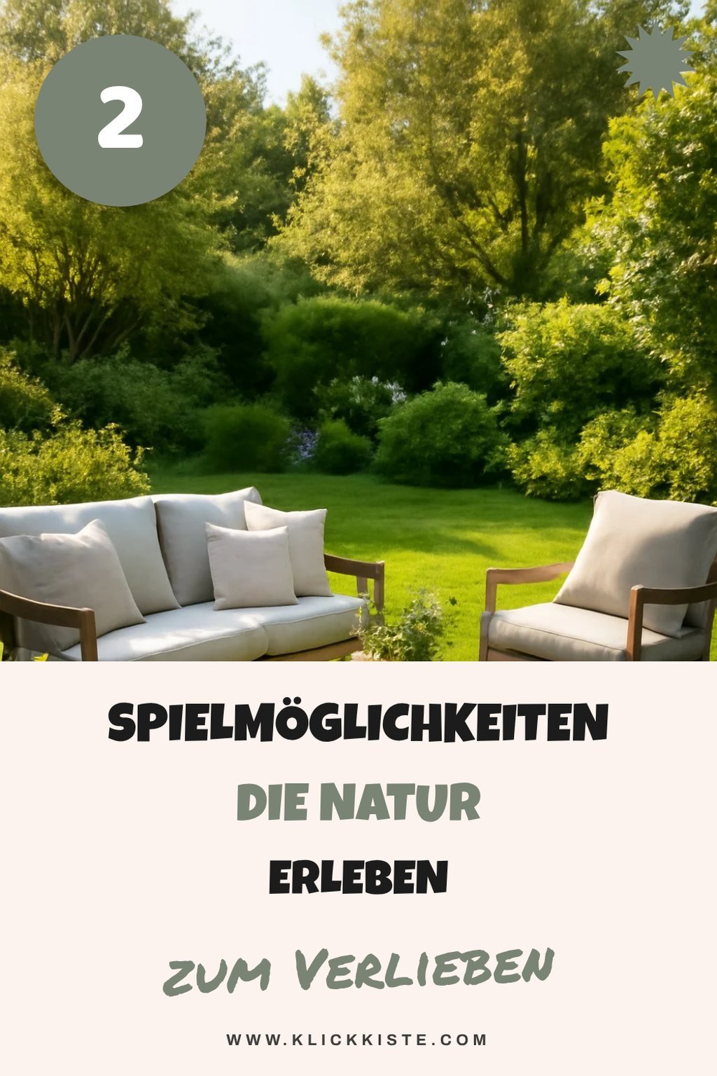 Natürliche Spielmöglichkeiten im Garten
