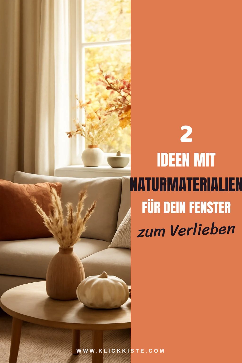 Naturmaterialien für eine rustikale Note