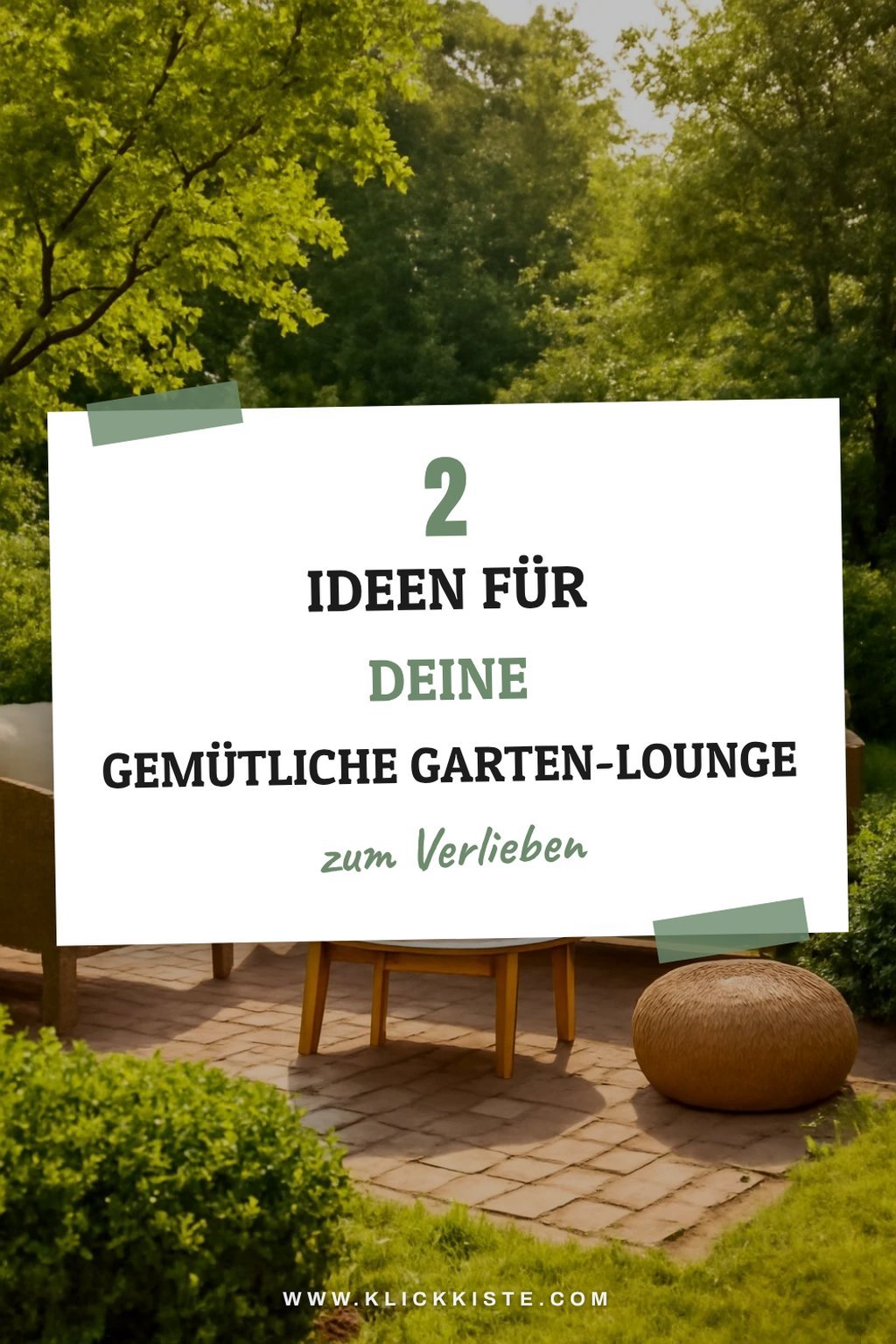 So schaffst du eine gemütliche Garten-Lounge