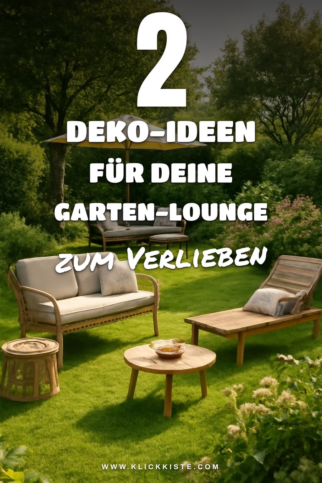 Dekoration für die Garten-Lounge