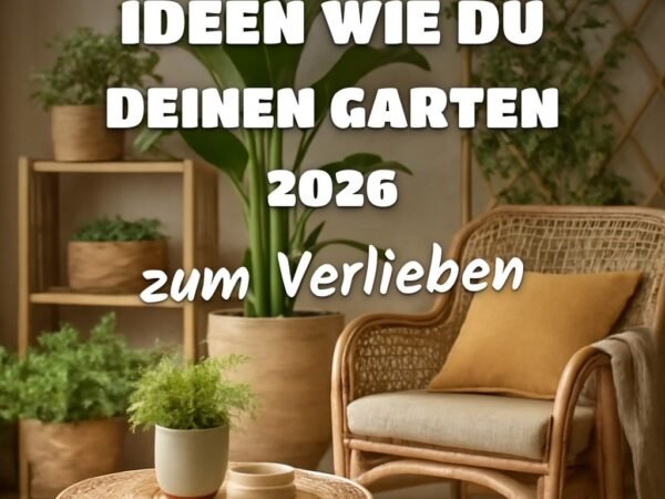 8 Ideen wie du deinen Garten 2026 gemütlich + nachhaltig machst