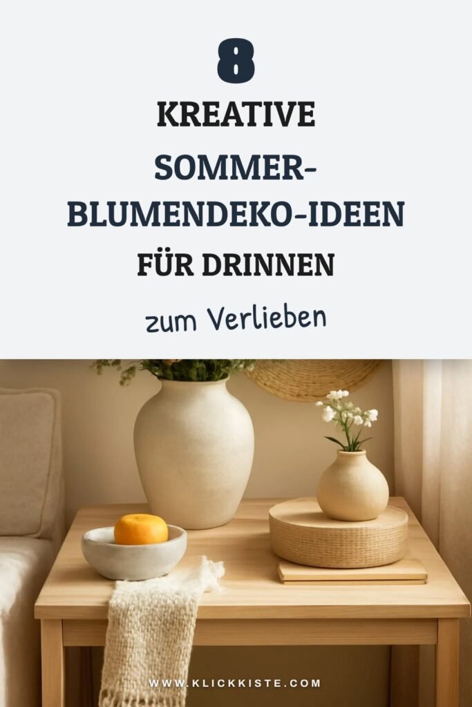 8 kreative Sommer-Blumendeko-Ideen für drinnen