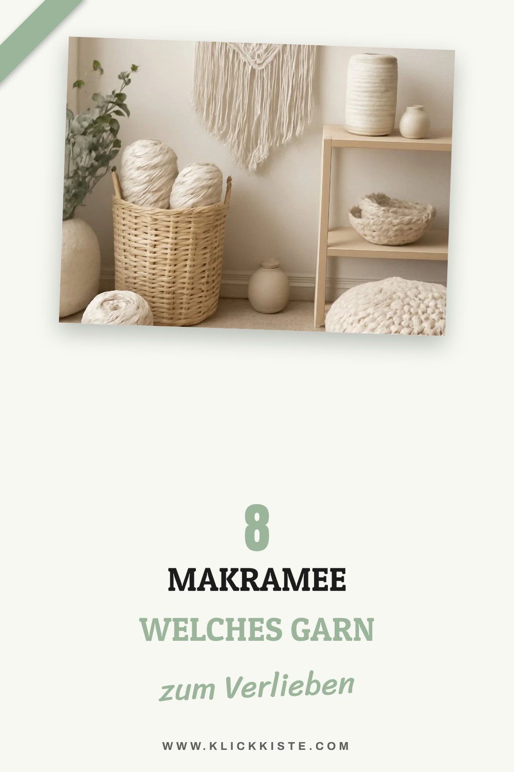 8 makramee welches garn