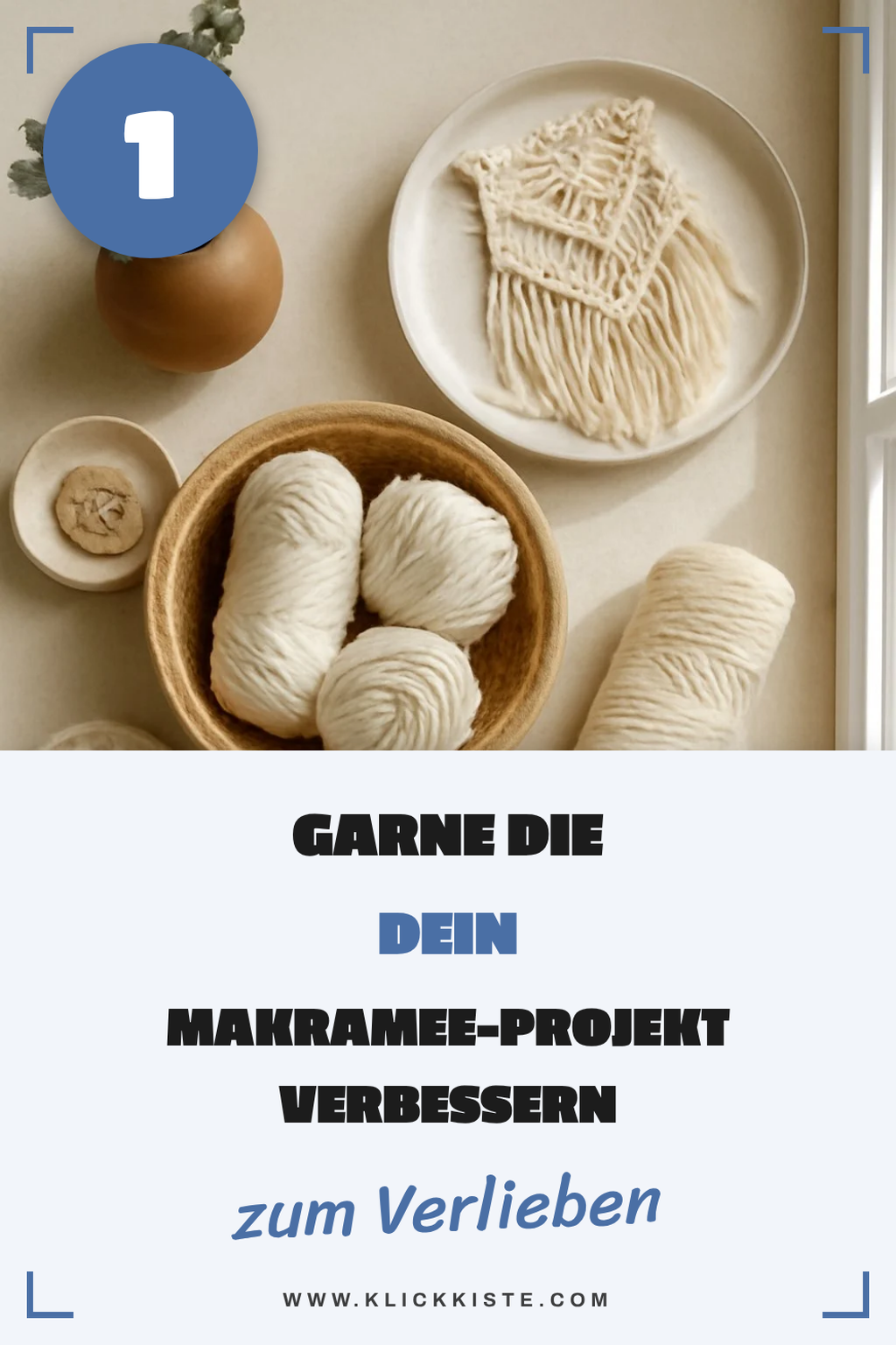 So findest du das perfekte Garn für dein Makramee-Projekt
