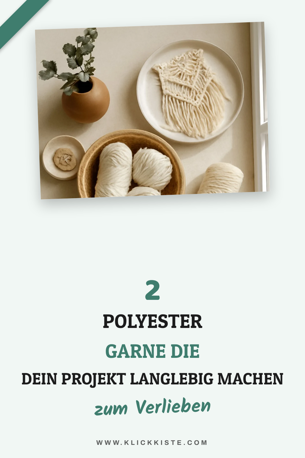 Pflegeleichtes Polyester-Garn für langlebige Projekte