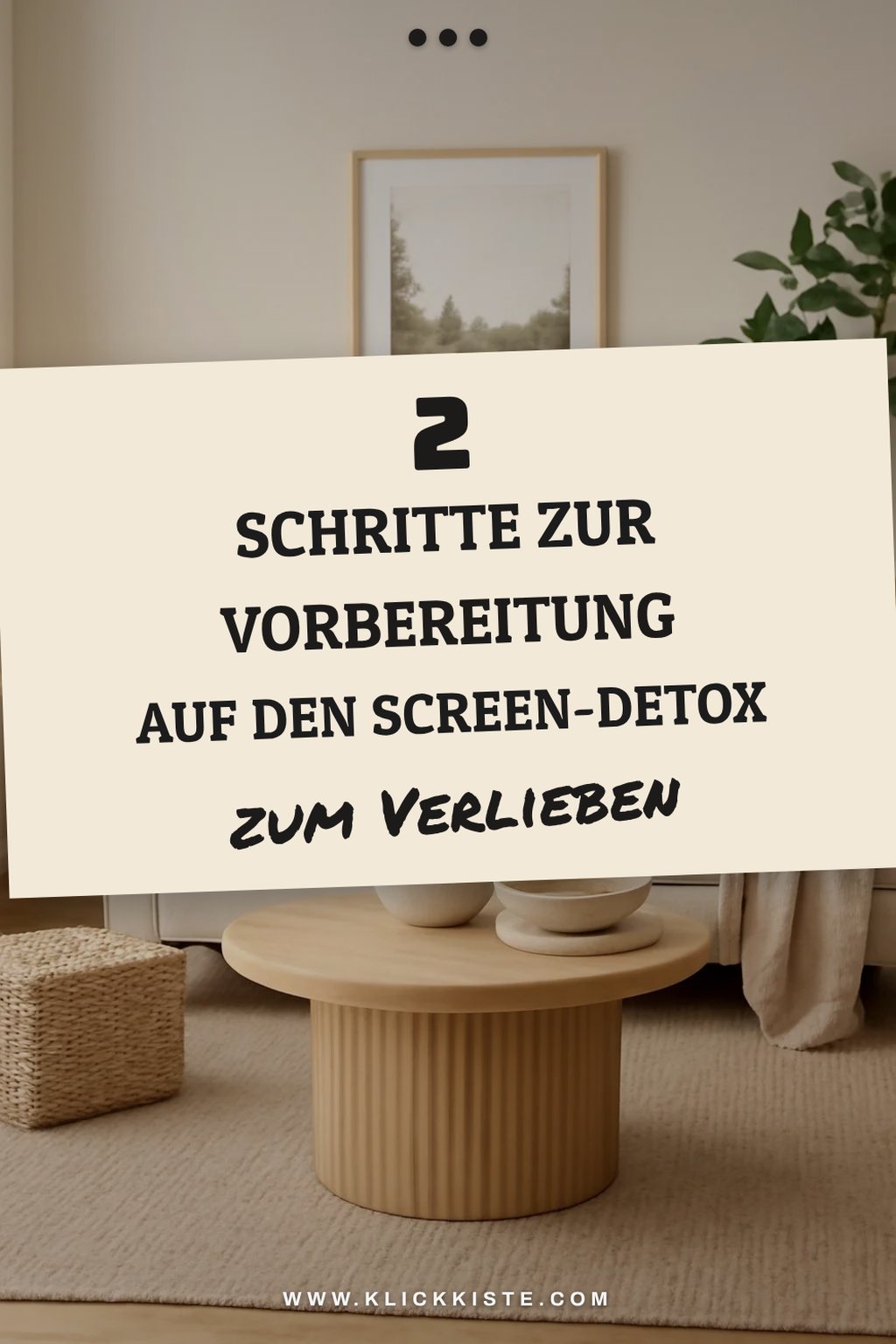 Vorbereitung auf den Screen-Detox