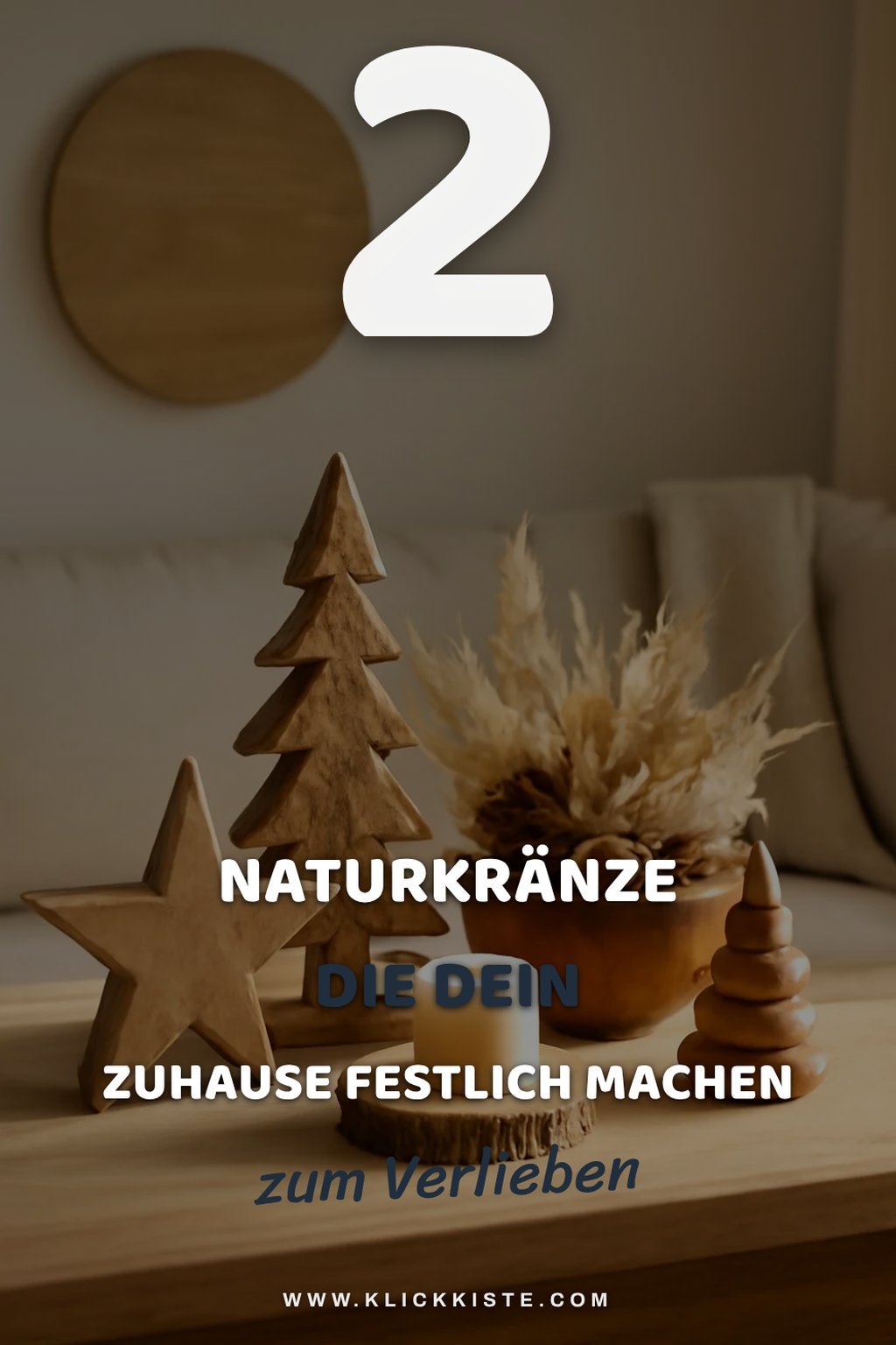 So gestaltest du einen winterlichen Kranz aus Naturmaterialien