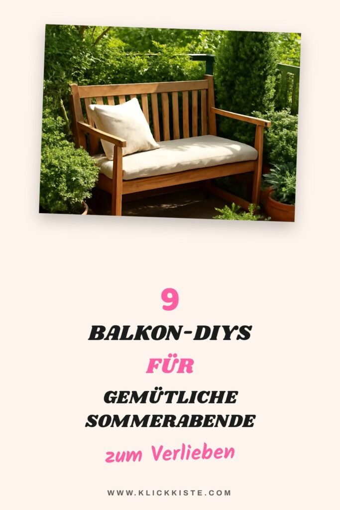 9 Balkon-DIYs für gemütliche Sommerabende