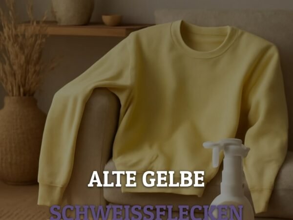 Alte Gelbe Schweißflecken Entfernen: Die besten Tipps & Hausmittel