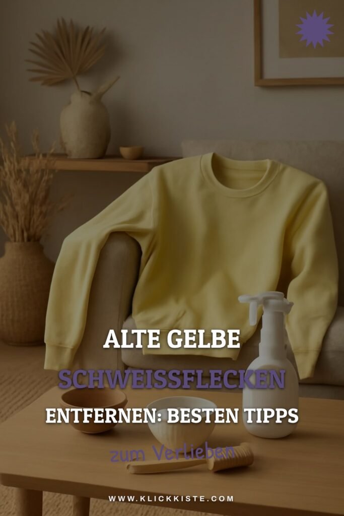 Alte Gelbe Schweißflecken Entfernen: Die besten Tipps & Hausmittel