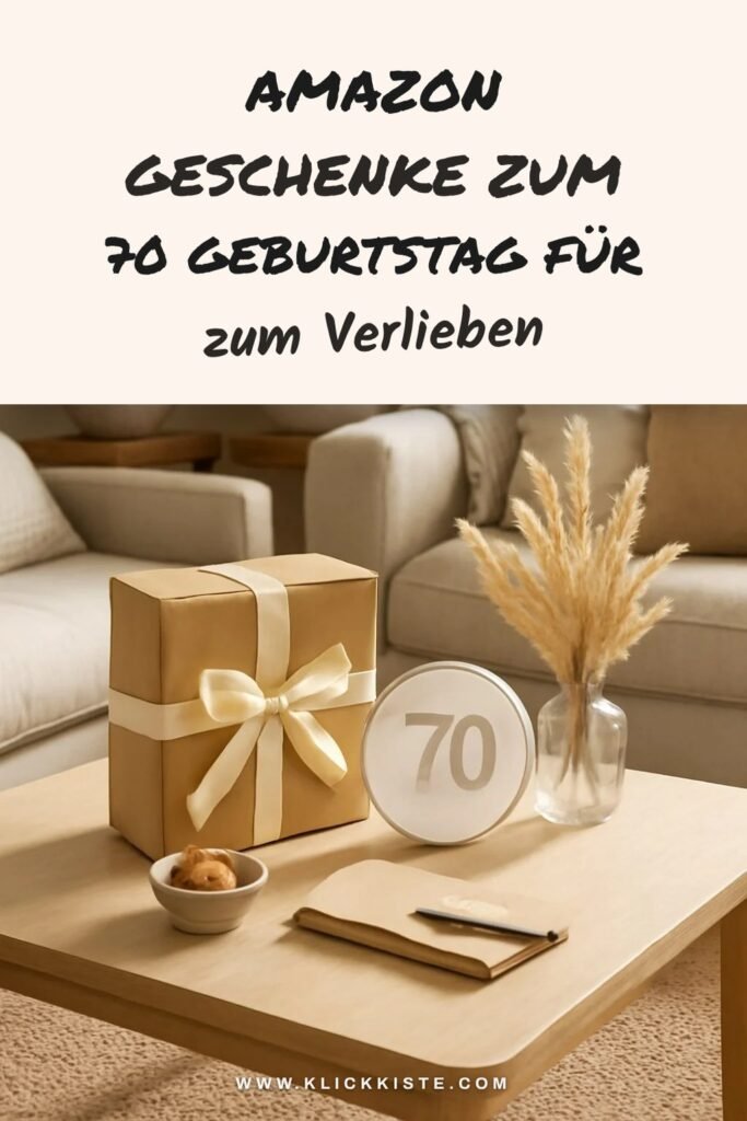 Amazon Geschenke zum 70 Geburtstag für Frauen: 15 originelle Ideen für 2026