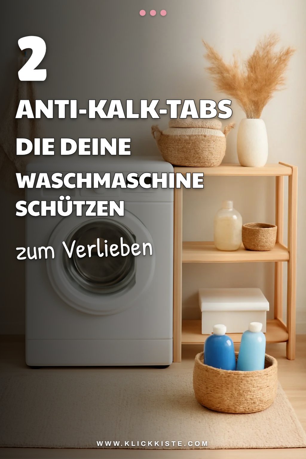 Kauf von Anti-Kalk-Tabs für die Waschmaschine