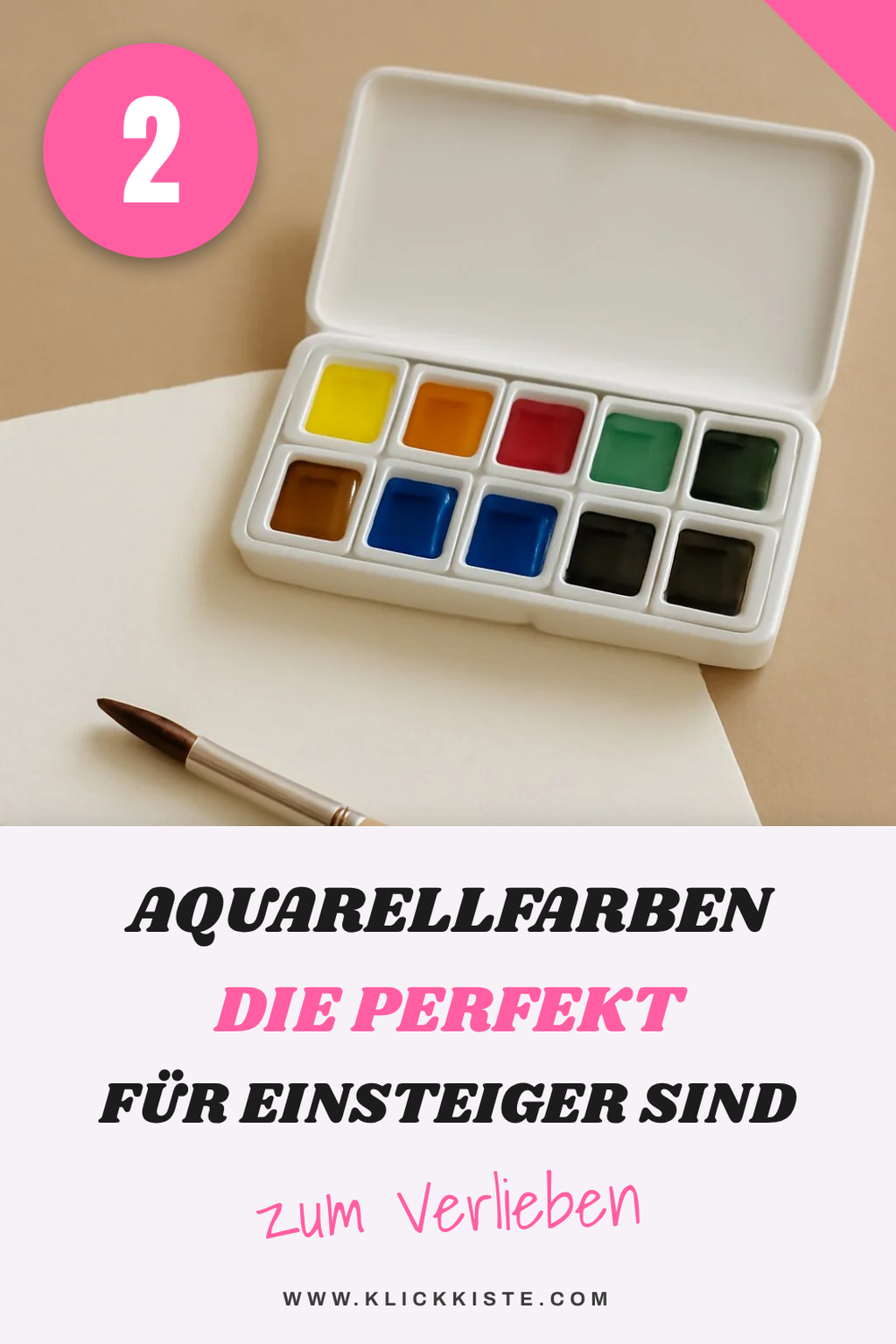 Die 5 besten Aquarellfarben für Einsteiger