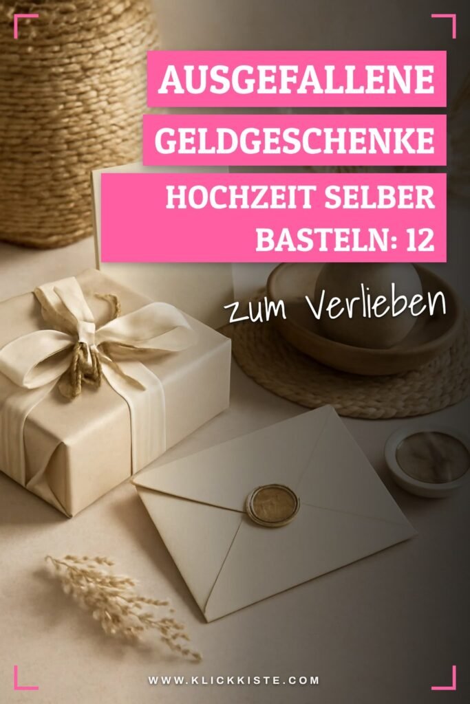 Ausgefallene Geldgeschenke Hochzeit Selber Basteln: 12 kreative Ideen zum Selbermachen