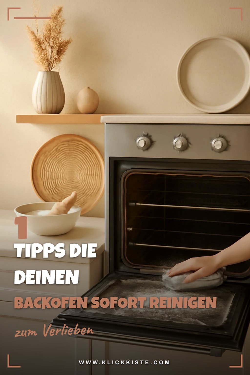 So reinigst du deinen Backofen mit Backpulver ganz einfach