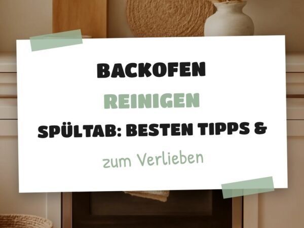 Backofen Reinigen Spültab: Die besten Tipps & Hausmittel