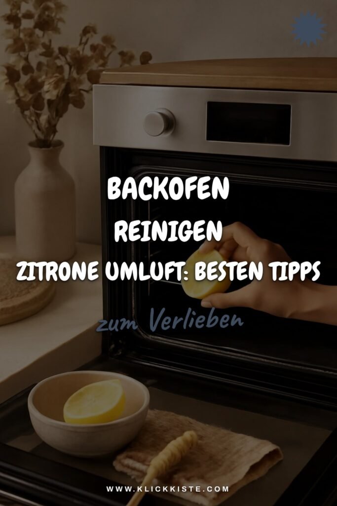 Backofen Reinigen Zitrone Umluft: Die besten Tipps & Hausmittel