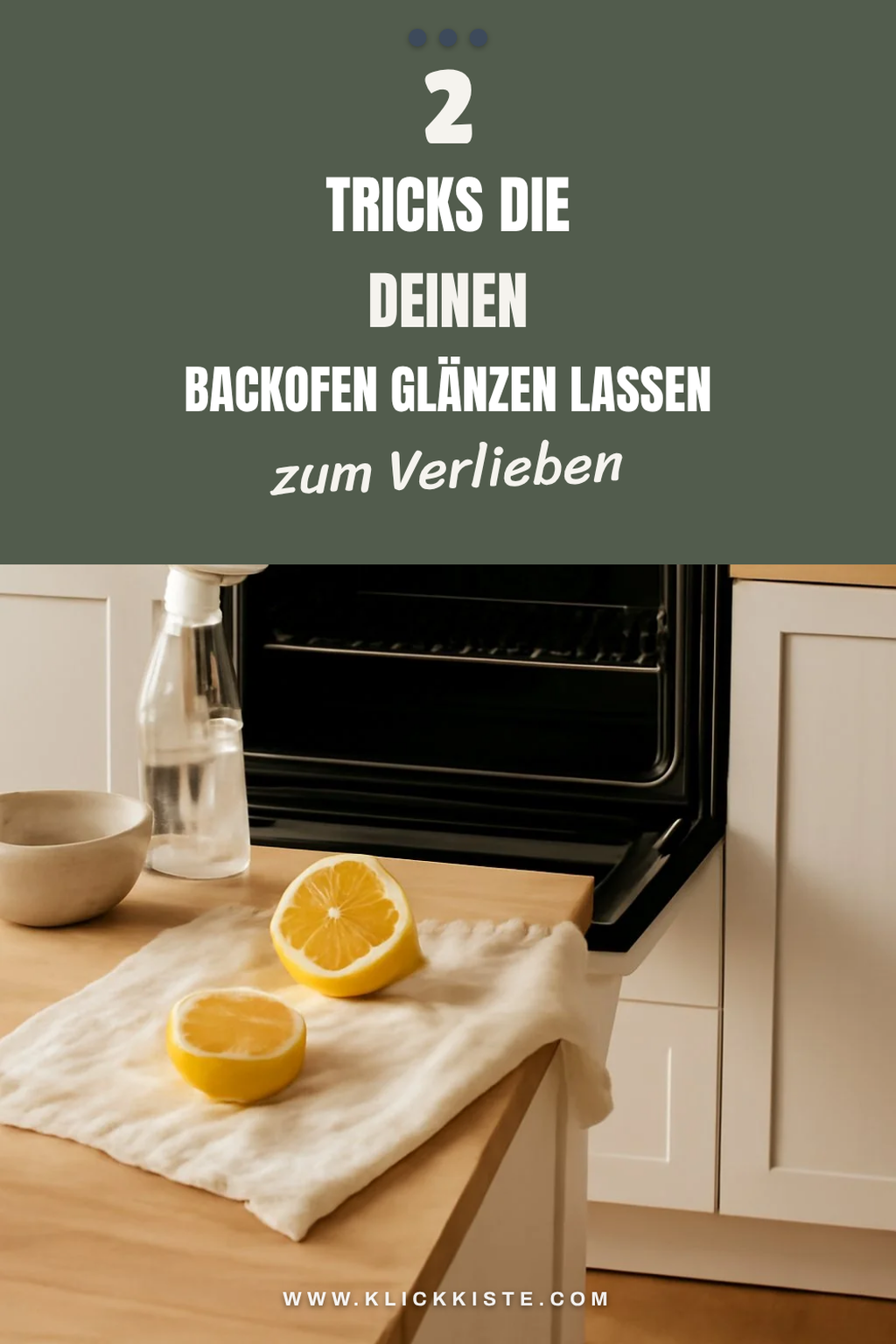 Zitronen-Essig-Mischung für effektive Reinigung