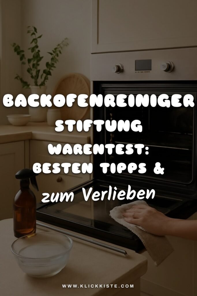 Backofenreiniger Stiftung Warentest: Die besten Tipps & Hausmittel