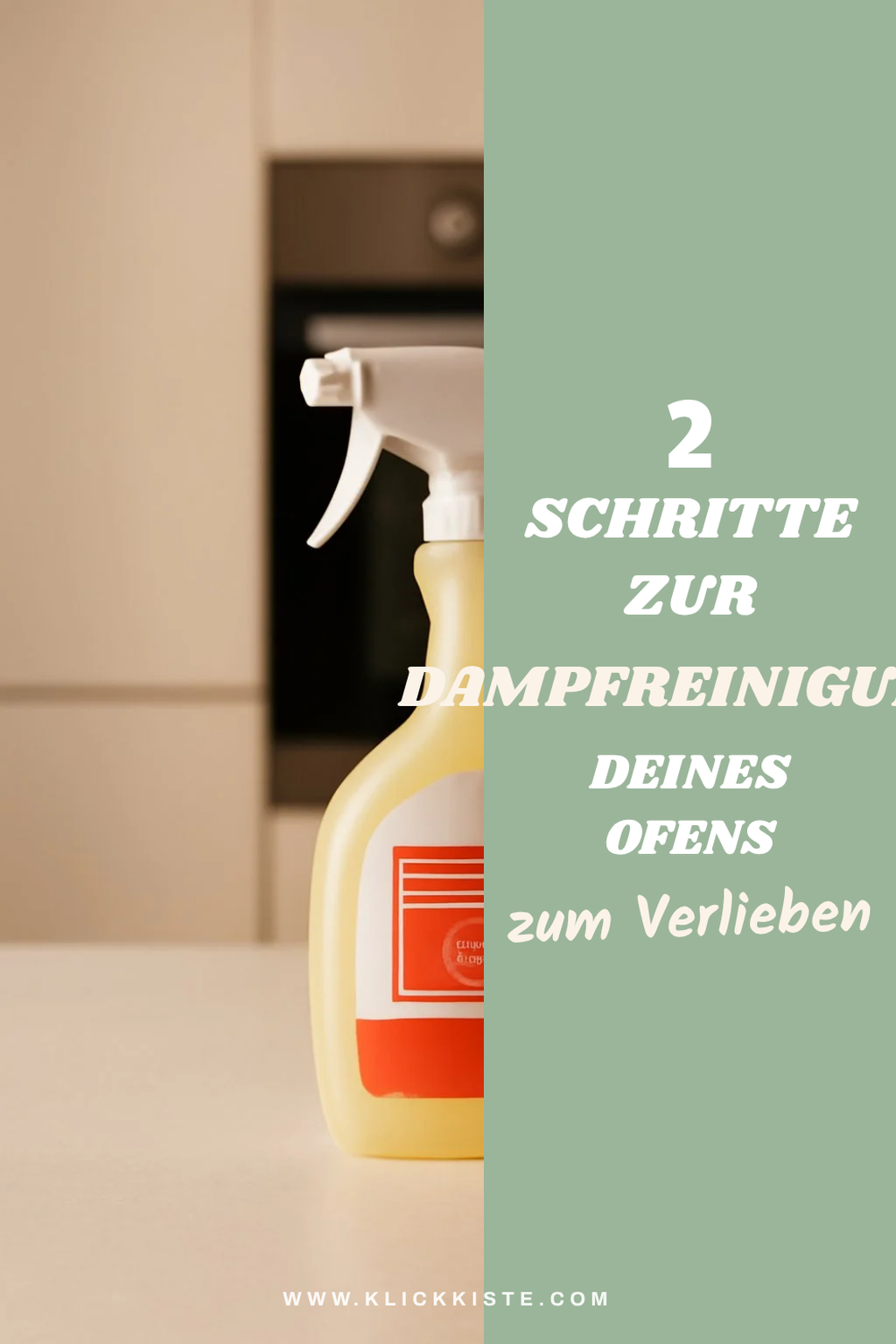 Dampfreinigung für den Backofen