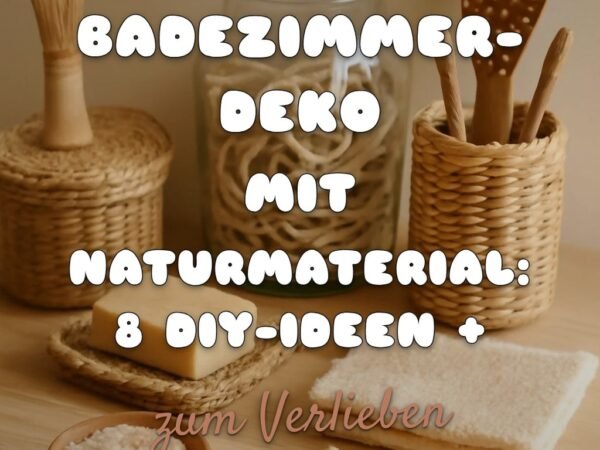 Badezimmer-Deko mit Naturmaterial: 8 DIY-Ideen + Tipps