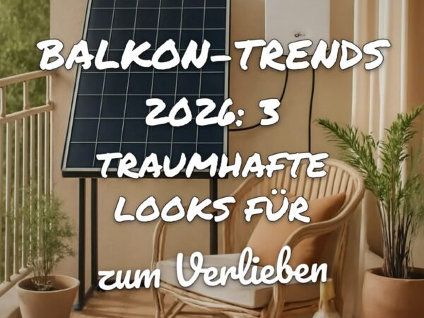 Balkon-Trends 2026: 3 traumhafte Looks für deinen Outdoor-Bereich