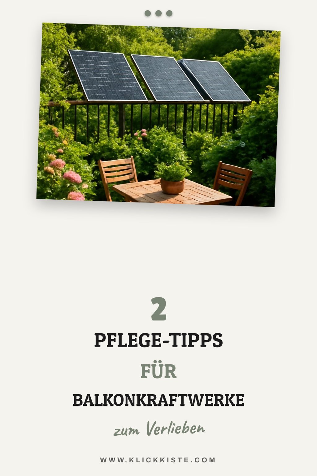 Pflege und Wartung von Balkonkraftwerken