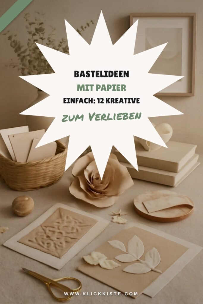 Bastelideen mit Papier Einfach: 12 kreative Ideen zum Selbermachen