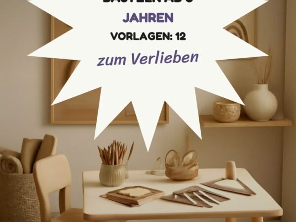 Basteln ab 3 Jahren Vorlagen: 12 kreative Ideen zum Selbermachen