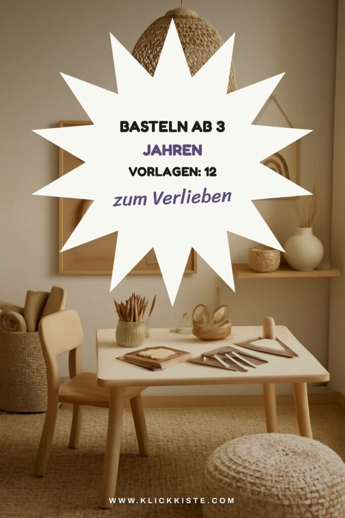 Basteln ab 3 Jahren Vorlagen: 12 kreative Ideen zum Selbermachen